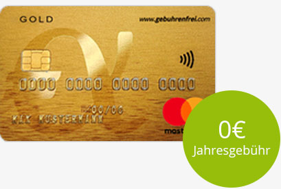 Mastercard GOLD für 0 €